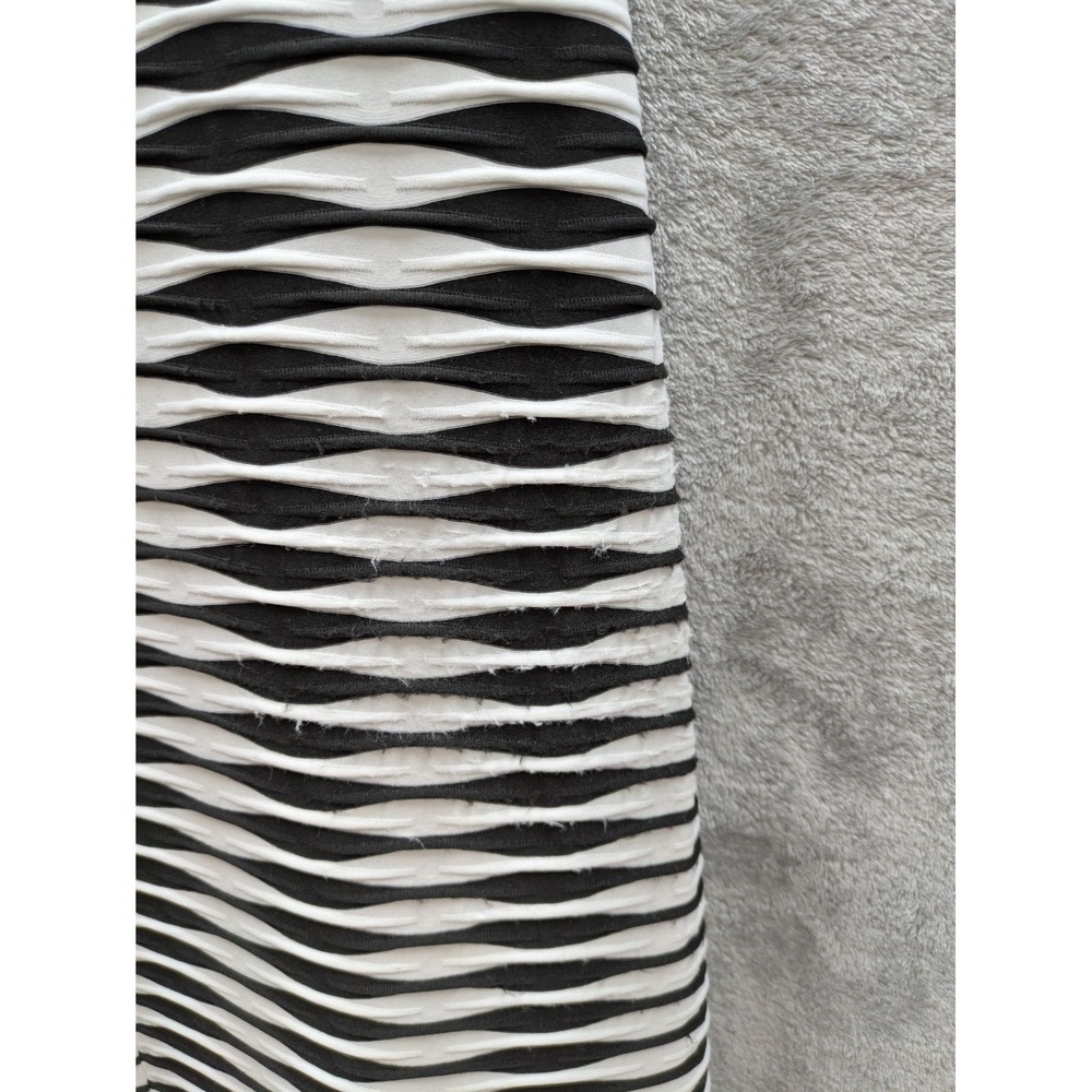 Women's Maxi Skirt Medium Waved‎ Stripes Textured Stretch Casual Artsy Boho READ - Picture 7 of 11